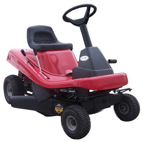 Gasoline powered lawn mower and Seated mowing car