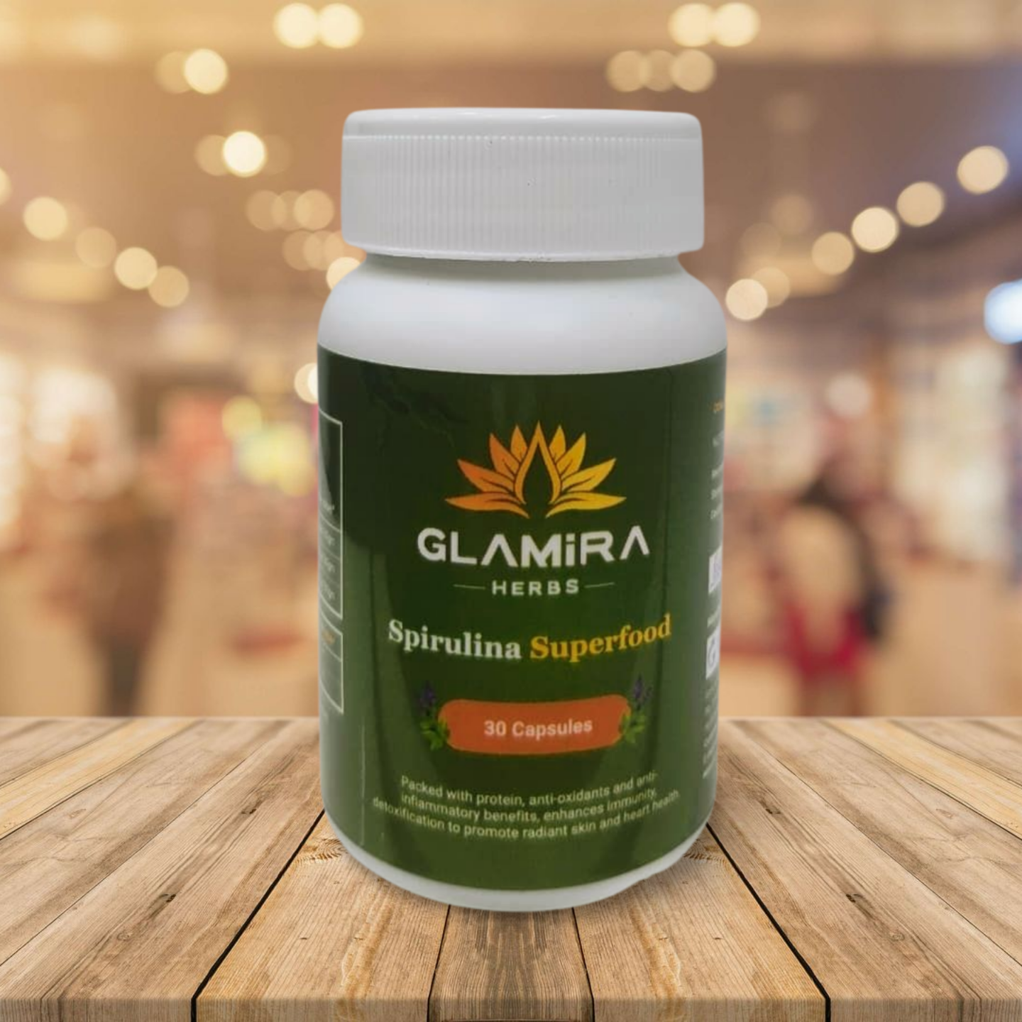Spirulina capsules