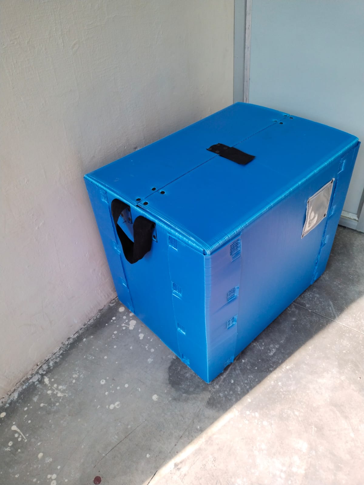Blue PP Corrugated Box