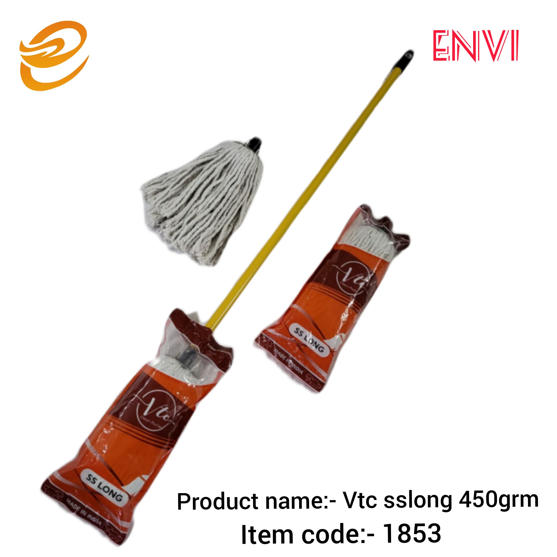 Envi SS Long Twist Microfiber Floor Cleaning Mop
