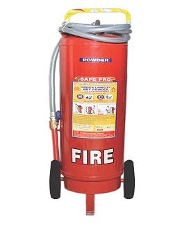 50 KG. BC - ABC Trolley Mounted Fire Extinguisher