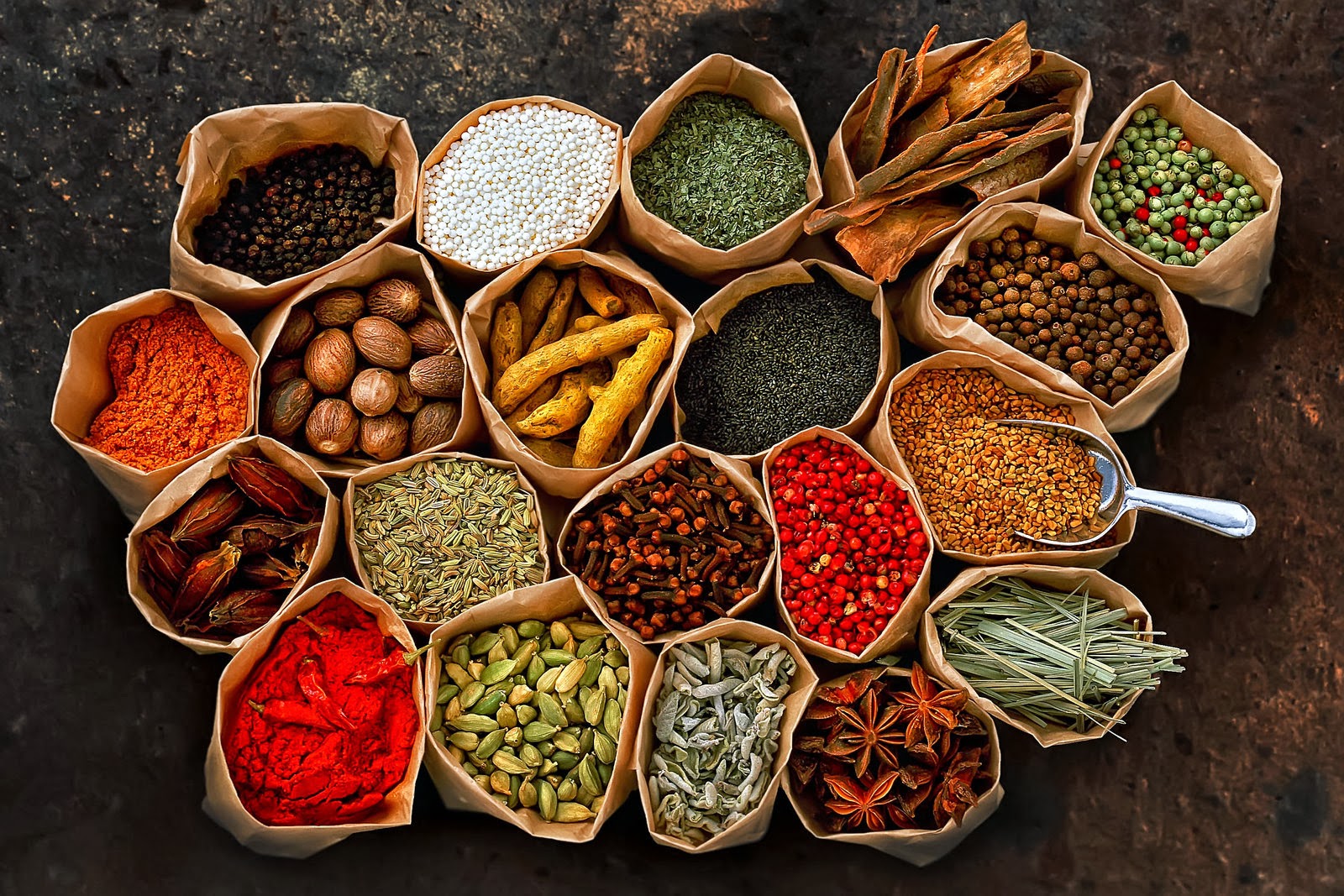 All Kind Of Spices and Natural Herbs