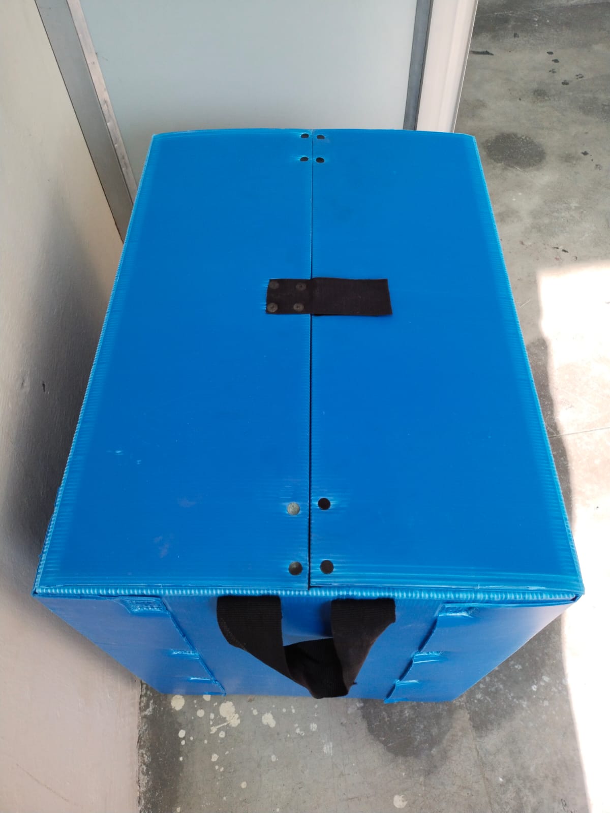 Blue PP Corrugated Box